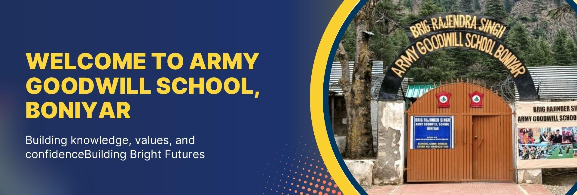 Army Goodwill School, Boniyar